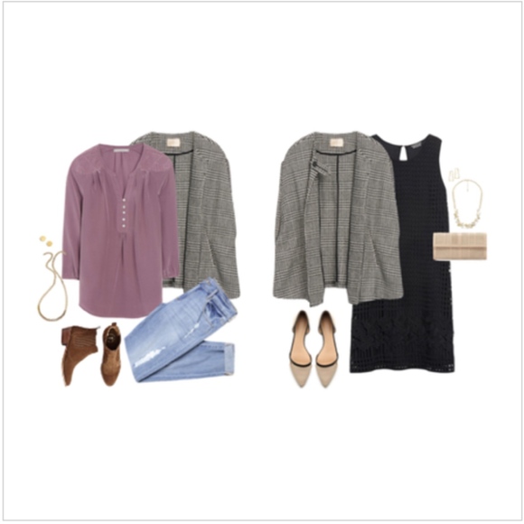 Stitch Fix Plaid Cape - Picture 2 of 7